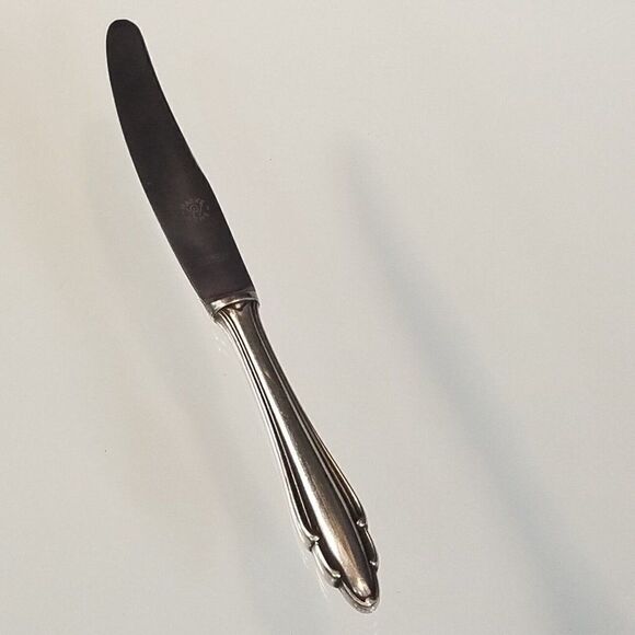 Vintage Gowe Wellner German Sliver Plate Knife Marke GW Gowe 90 18 - Picture 3 of 10